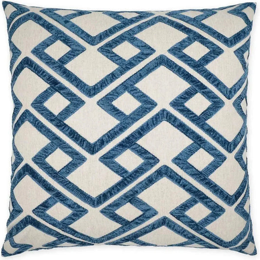 Accolade Blue Geometric Blue Large Throw Pillow Insert - LOOMLAN - D.V. Kap - Throw Pillows