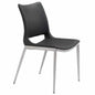 Ace Leather Armless Dining Chair 2PC - LOOMLAN - Zuo Modern - Dining Chairs