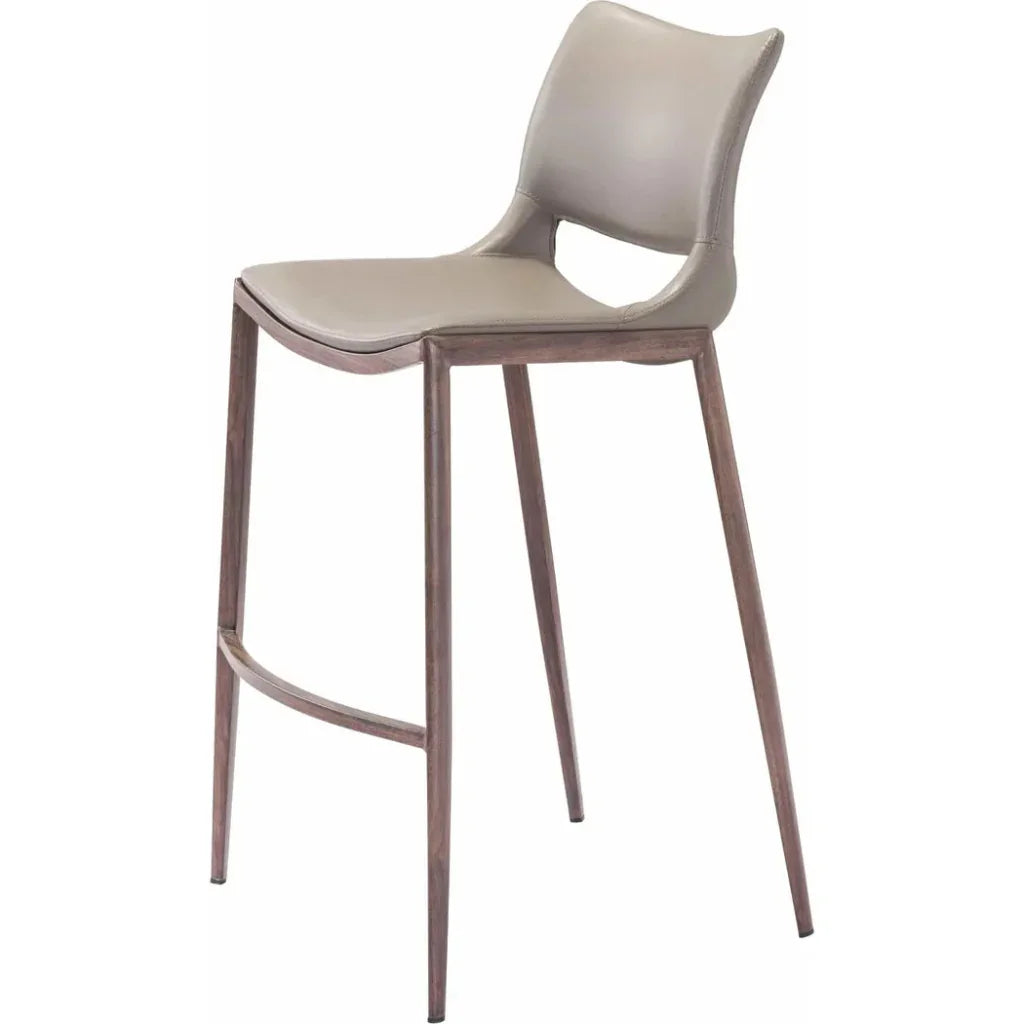 Ace Walnut Bar Chair (Set of 2) - LOOMLAN - Zuo Modern - Bar Stools