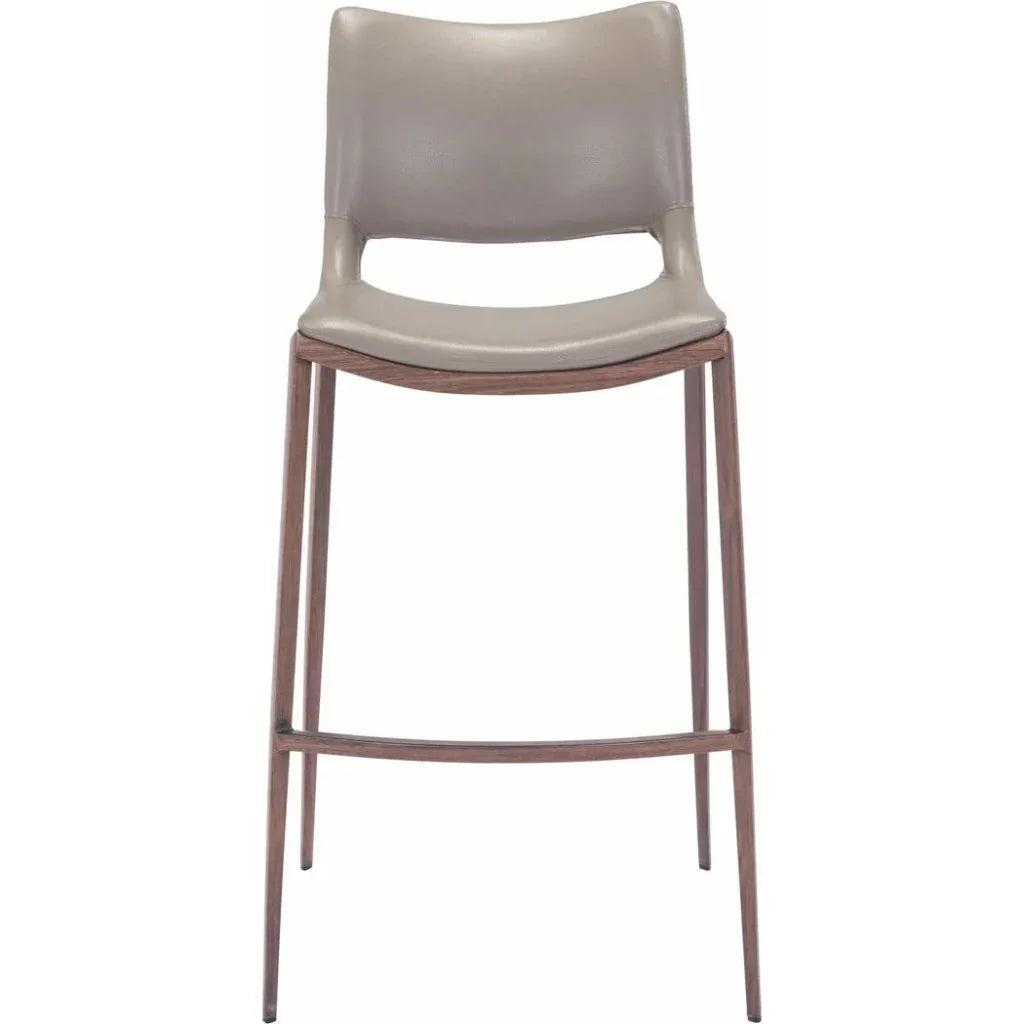 Ace Walnut Bar Chair (Set of 2) - LOOMLAN - Zuo Modern - Bar Stools
