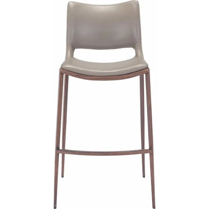 Ace Walnut Bar Chair (Set of 2) - LOOMLAN - Zuo Modern - Bar Stools