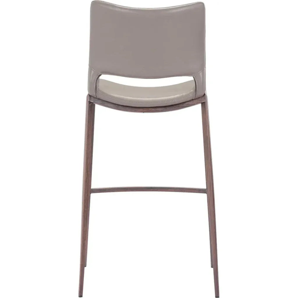 Ace Walnut Bar Chair (Set of 2) - LOOMLAN - Zuo Modern - Bar Stools