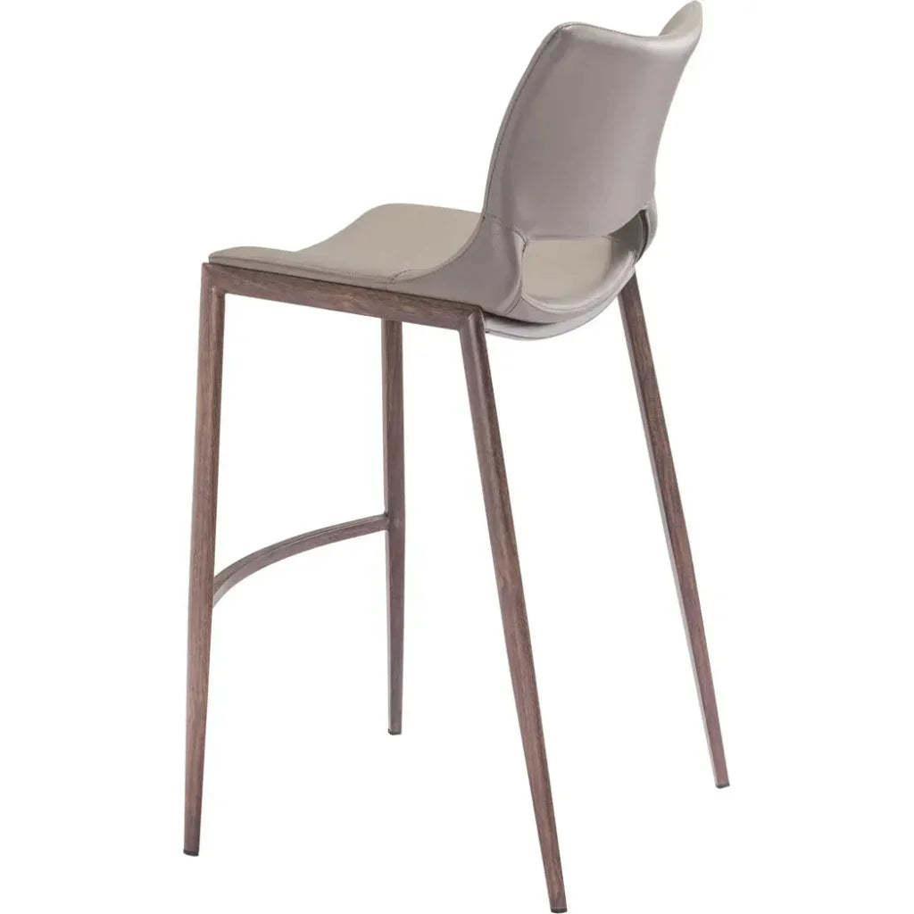 Ace Walnut Bar Chair (Set of 2) - LOOMLAN - Zuo Modern - Bar Stools