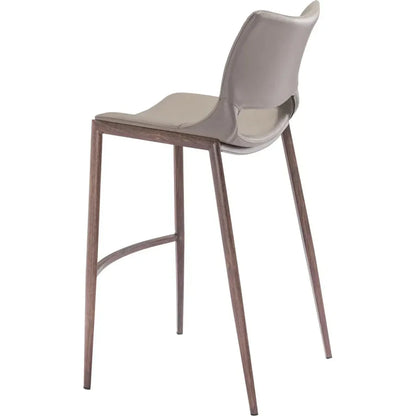 Ace Walnut Bar Chair (Set of 2) - LOOMLAN - Zuo Modern - Bar Stools