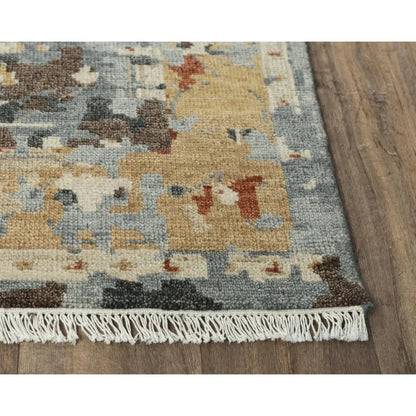 Acra Border Dark Gray Large Area Rugs For Living Room - LOOMLAN - LOOMLAN - Area Rugs