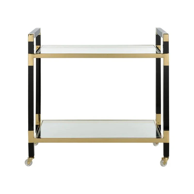 Acrylic Double Glass Top Bar Cart-Home Bar Carts-Chelsea House-LOOMLAN