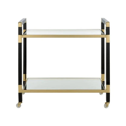 Acrylic Double Glass Top Bar Cart-Home Bar Carts-Chelsea House-LOOMLAN