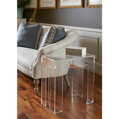 Acrylic Made Clear End Table - LOOMLAN - Chelsea House - Side Tables