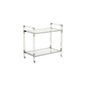 Acrylic Nickel Frame Modern Bar Cart-Home Bar Carts-Chelsea House-LOOMLAN
