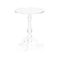 Acrylic Pedestal Base Clear Side Table - LOOMLAN - Chelsea House - Side Tables