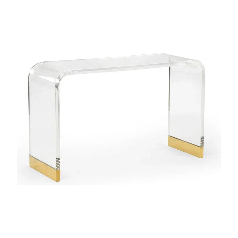 Acrylic Waterfall Clear Console Table - LOOMLAN - Chelsea House - Console Tables