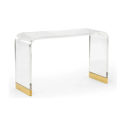 Acrylic Waterfall Clear Console Table - LOOMLAN - Chelsea House - Console Tables