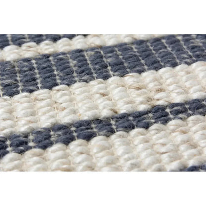 Acum Stripe Blue Area Rugs For Living Room - LOOMLAN - LOOMLAN - Area Rugs