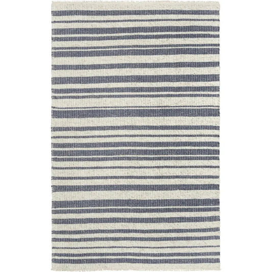 Acum Stripe Blue Area Rugs For Living Room - LOOMLAN - LOOMLAN - Area Rugs