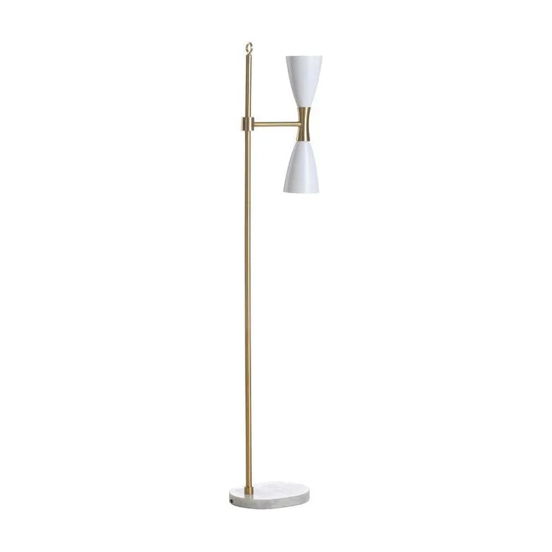Ada Mid-Century Styled Gold Floor Lamp-Floor Lamps-Wildwood-LOOMLAN