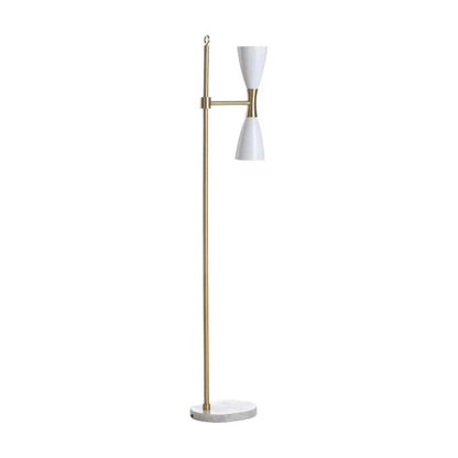 Ada Mid-Century Styled Gold Floor Lamp-Floor Lamps-Wildwood-LOOMLAN