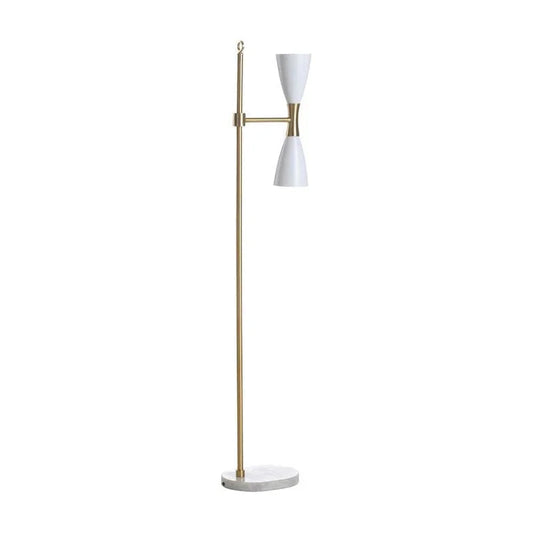 Ada Mid-Century Styled Gold Floor Lamp-Floor Lamps-Wildwood-LOOMLAN
