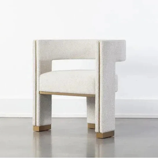 Adamina Dining Armchair Stylish Gold Legs - LOOMLAN - SUNPAN - Dining Chairs