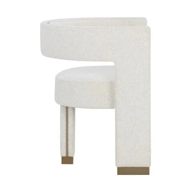 Adamina Dining Armchair Stylish Gold Legs - LOOMLAN - SUNPAN - Dining Chairs