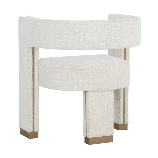 Adamina Dining Armchair Stylish Gold Legs - LOOMLAN - SUNPAN - Dining Chairs