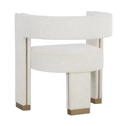 Adamina Dining Armchair Stylish Gold Legs - LOOMLAN - SUNPAN - Dining Chairs