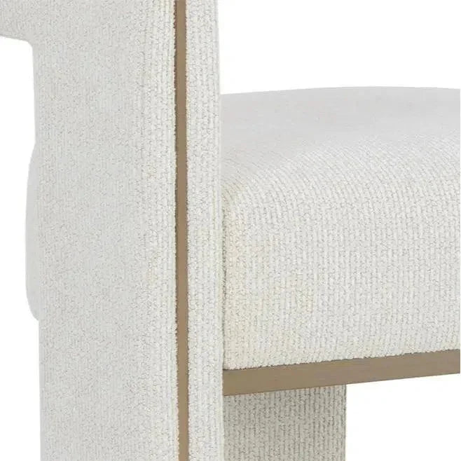 Adamina Dining Armchair Stylish Gold Legs - LOOMLAN - SUNPAN - Dining Chairs