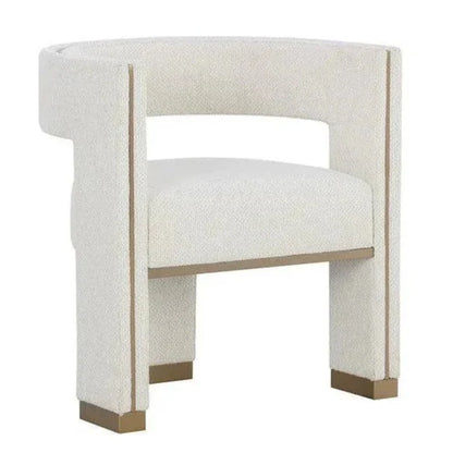 Adamina Dining Armchair Stylish Gold Legs - LOOMLAN - SUNPAN - Dining Chairs