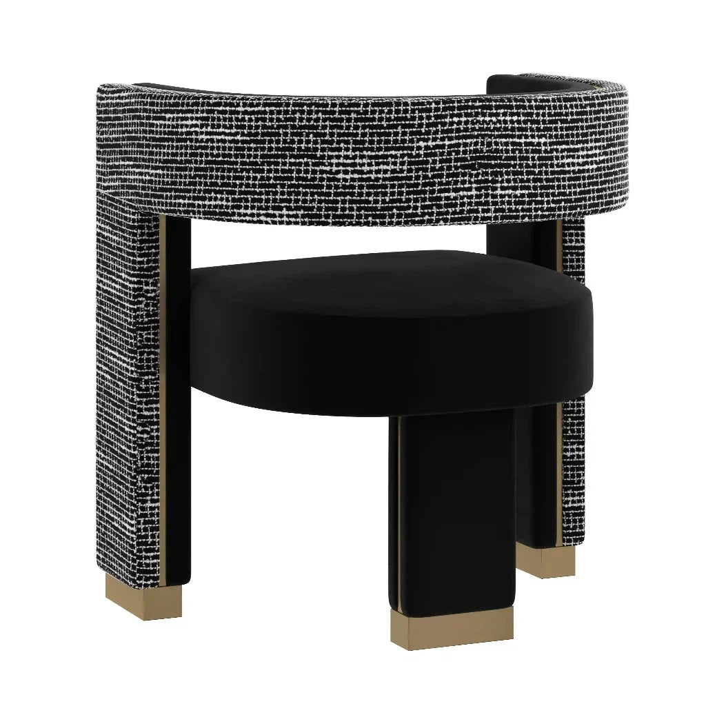 Adamina Performance Fabric Dining Armchair - LOOMLAN - SUNPAN - Dining Chairs