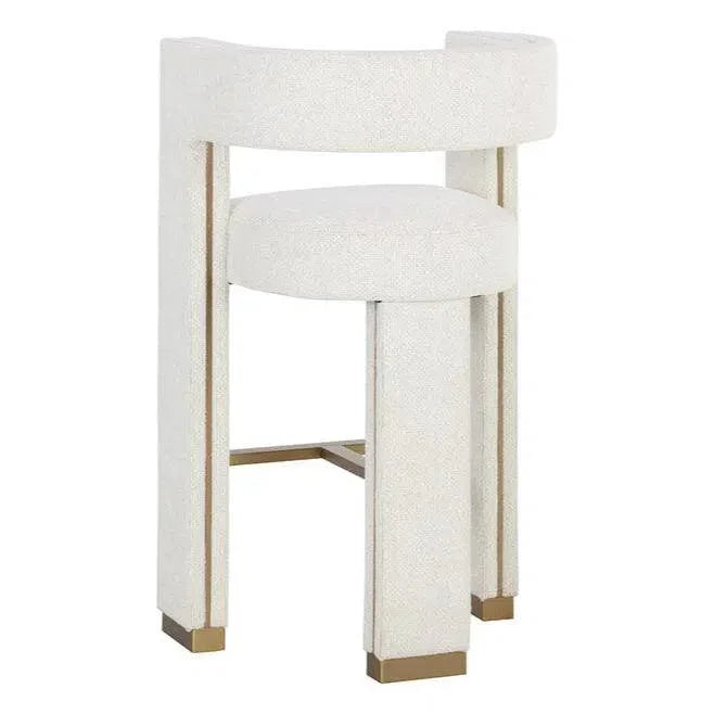 Adamina Barstool Rhea Light Barley Gold Durable - LOOMLAN - SUNPAN - Bar Stools