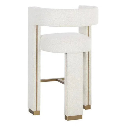 Adamina Barstool Rhea Light Barley Gold Durable - LOOMLAN - SUNPAN - Bar Stools