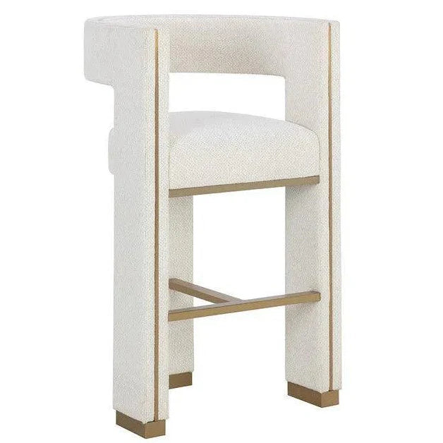 Adamina Barstool Rhea Light Barley Gold Durable - LOOMLAN - SUNPAN - Bar Stools