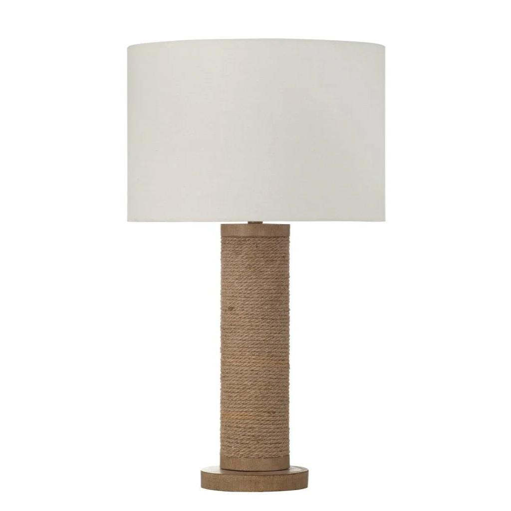 Adams Natural Rope Base Table Lamp - LOOMLAN - Bassett Mirror - Table Lamps
