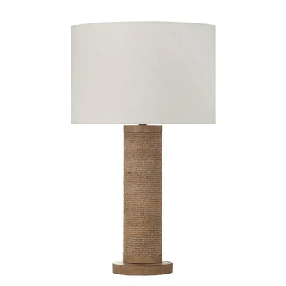 Adams Natural Rope Base Table Lamp - LOOMLAN - Bassett Mirror - Table Lamps