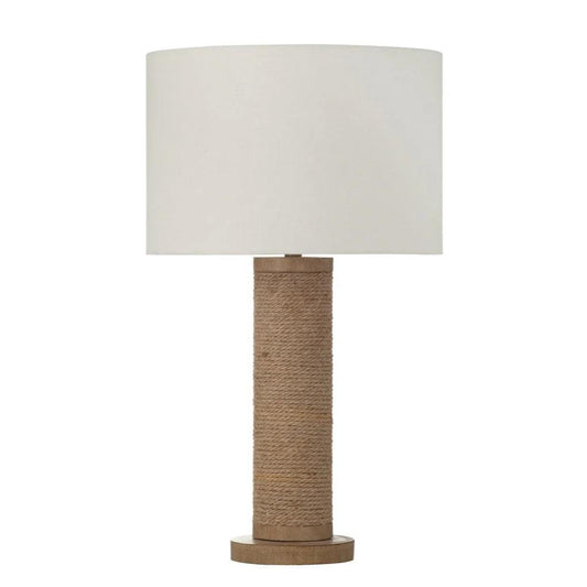 Adams Natural Rope Base Table Lamp - LOOMLAN - Bassett Mirror - Table Lamps