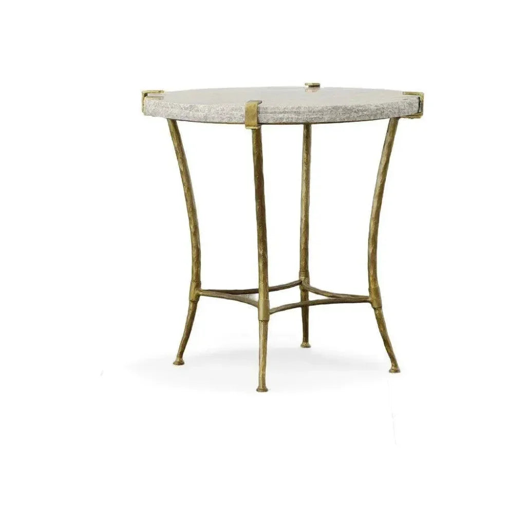 Adelaide Side Table With Marble Top - LOOMLAN - Furniture Classics - Side Tables
