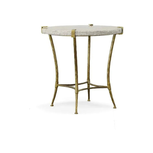 Adelaide Side Table With Marble Top - LOOMLAN - Furniture Classics - Side Tables