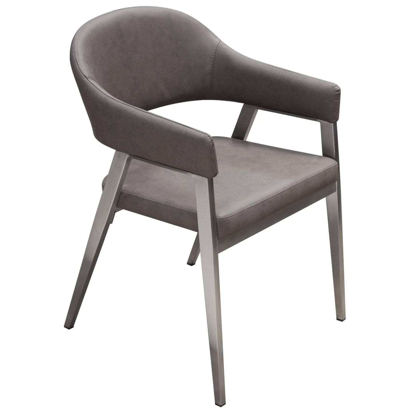 Adele Leather Modern Dining Chair 2PC