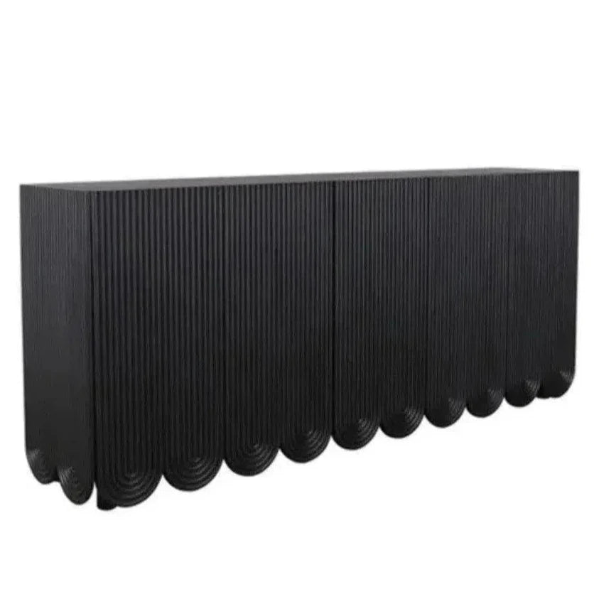 Adelia Black Sideboard Solid Wood - LOOMLAN - Artesia - Sideboards