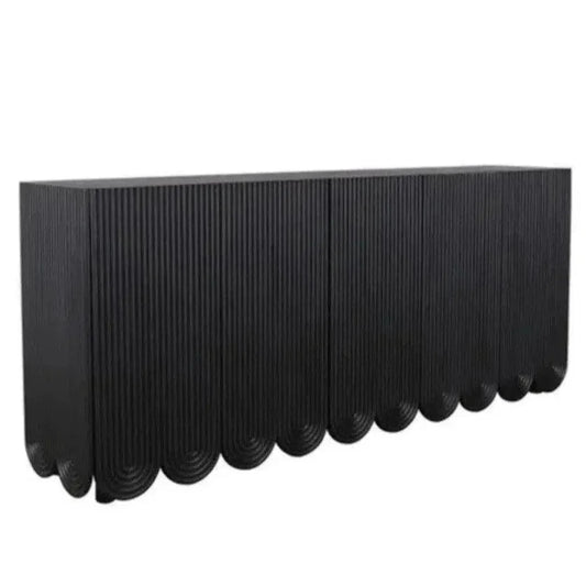 Adelia Black Sideboard Solid Wood - LOOMLAN - Artesia - Sideboards