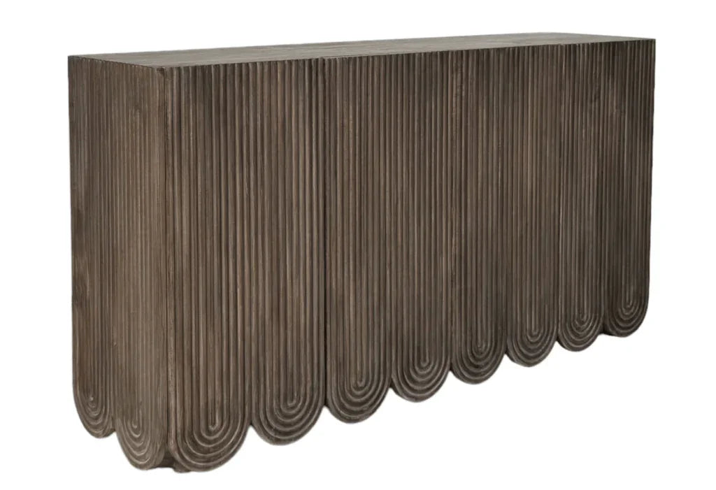 Adelle Smoke Brown Finish Wooden Sideboard - LOOMLAN - Artesia - Sideboards