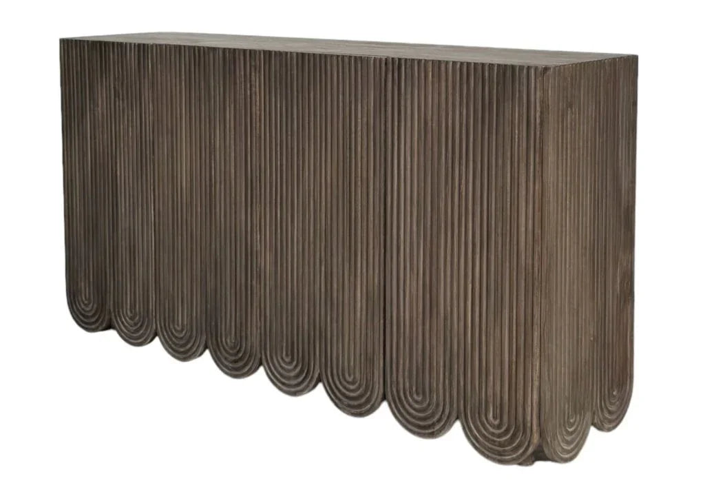Adelle Smoke Brown Finish Wooden Sideboard - LOOMLAN - Artesia - Sideboards