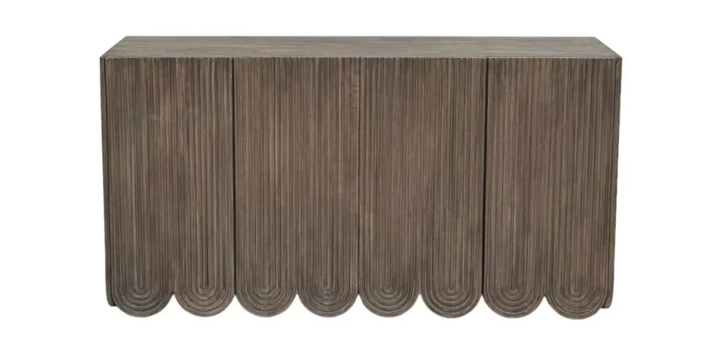Adelle Smoke Brown Finish Wooden Sideboard - LOOMLAN - Artesia - Sideboards