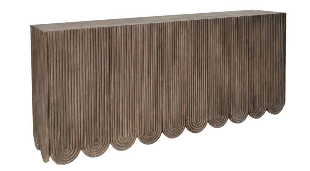 Adelle Smoke Brown Finish Wooden Sideboard - LOOMLAN - Artesia - Sideboards