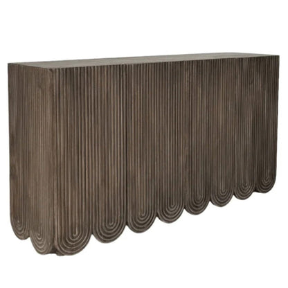 Adelle Smoke Brown Finish Wooden Sideboard