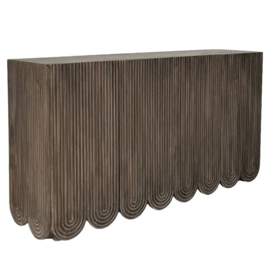 Adelle Smoke Brown Finish Wooden Sideboard