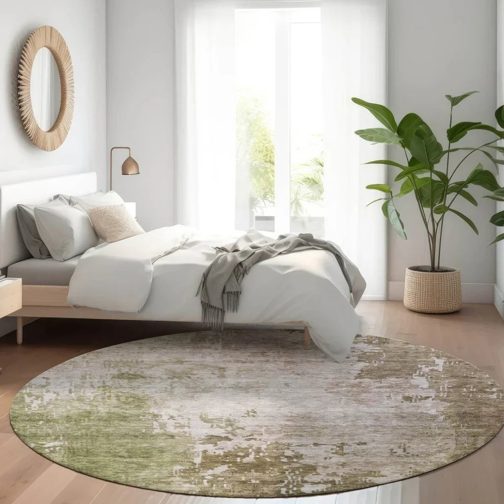 Adiva Brown Washable Indoor - Outdoor Rug - LOOMLAN - LOOMLAN Rugs - Outdoor Rugs