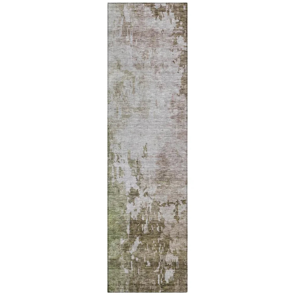 Adiva Brown Washable Indoor - Outdoor Rug - LOOMLAN - LOOMLAN Rugs - Outdoor Rugs