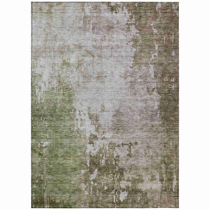 Adiva Brown Washable Indoor - Outdoor Rug - LOOMLAN - LOOMLAN Rugs - Outdoor Rugs