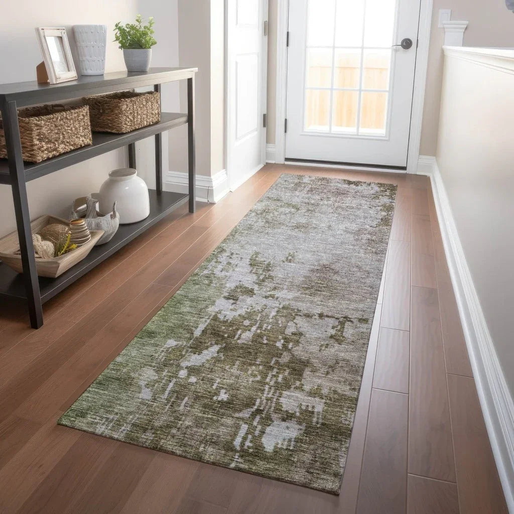 Adiva Brown Washable Indoor - Outdoor Rug - LOOMLAN - LOOMLAN Rugs - Outdoor Rugs