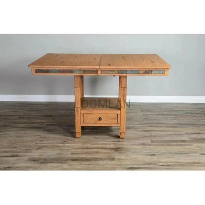 Adjustable Height & Extendable Dining Table-Dining Tables-Sunny D-LOOMLAN